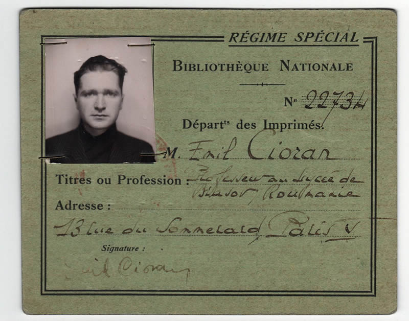 Exhibition: The Correspondence of Emil Cioran in the Collections of the ASTRA Sibiu County Library